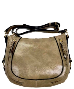 Fashion Saddle Crossbody Bag DL2768 STONE